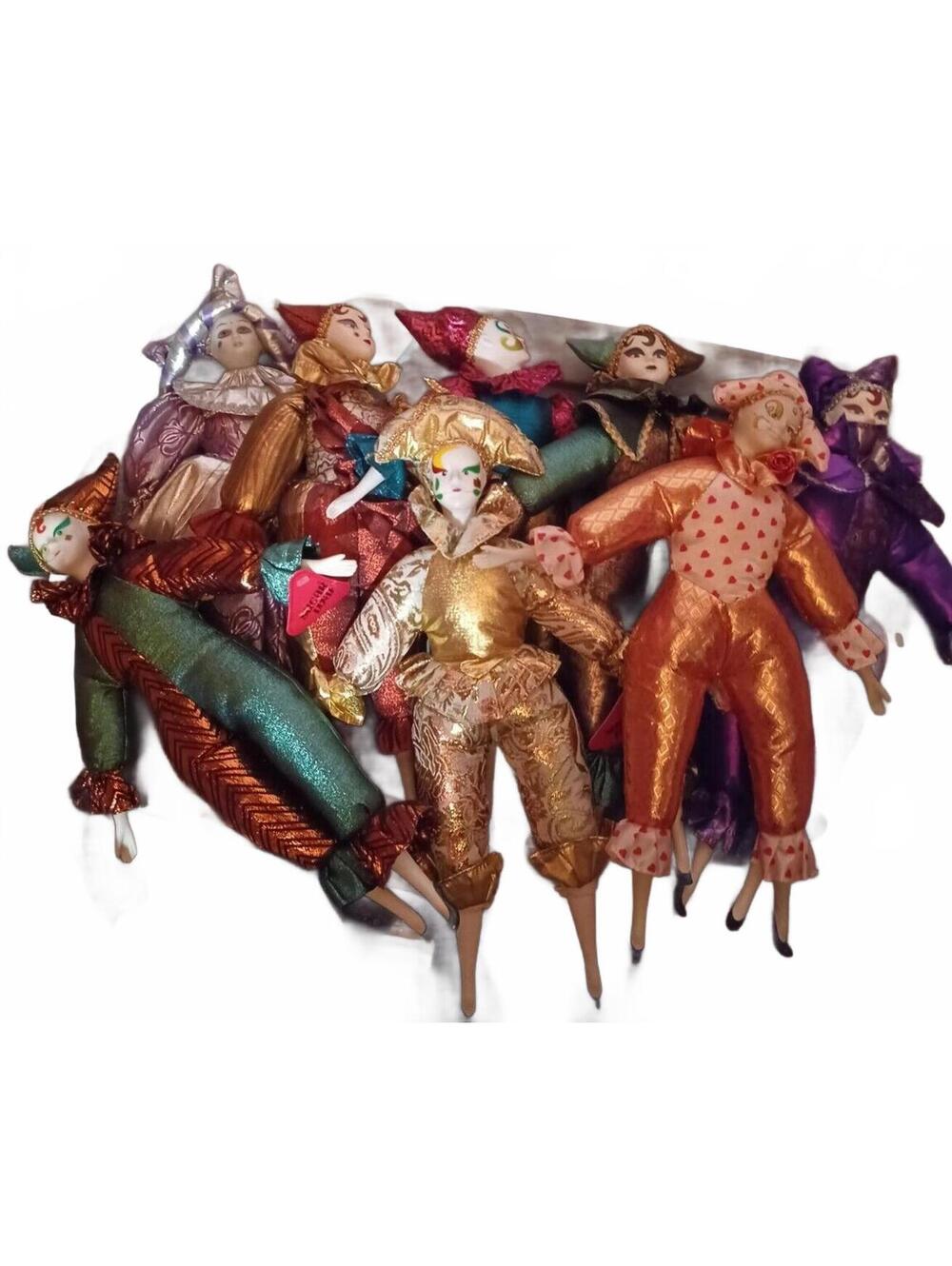 Sugar Loaf Mardi Gras Dolls 7" Jester Dolls